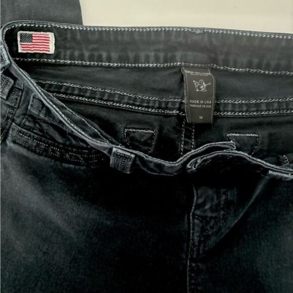 True Religion Jeans 32 Casey Skinny Sequin Low Rise Festival Luxury Streetwear - Picture 4 of 12